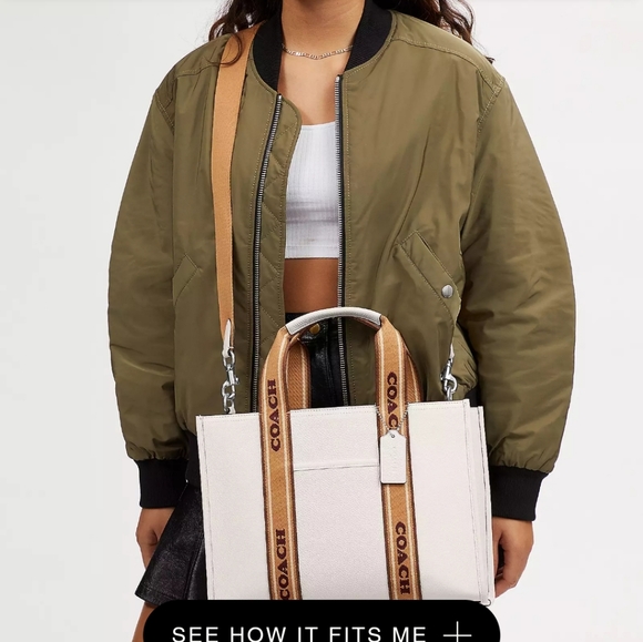 New! Best Seller! Smith Tote in Silver/Chalk Multi - White - Picture 5 of 8